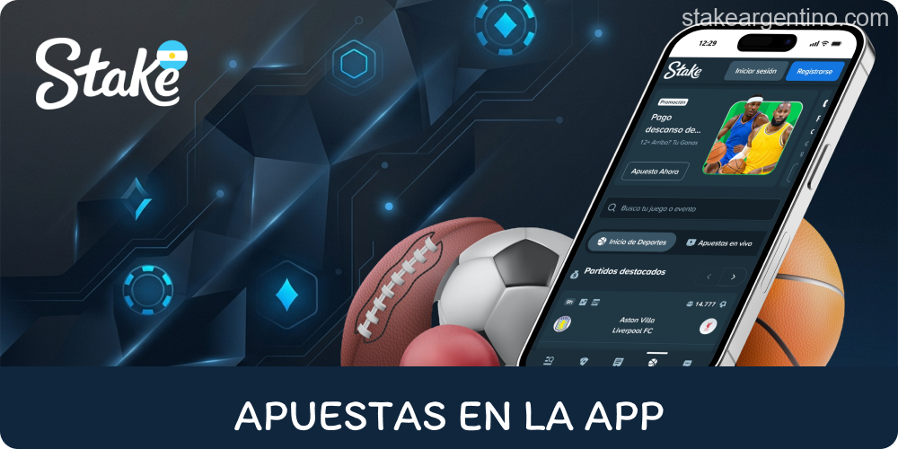 Eventos deportivos móviles en Stake