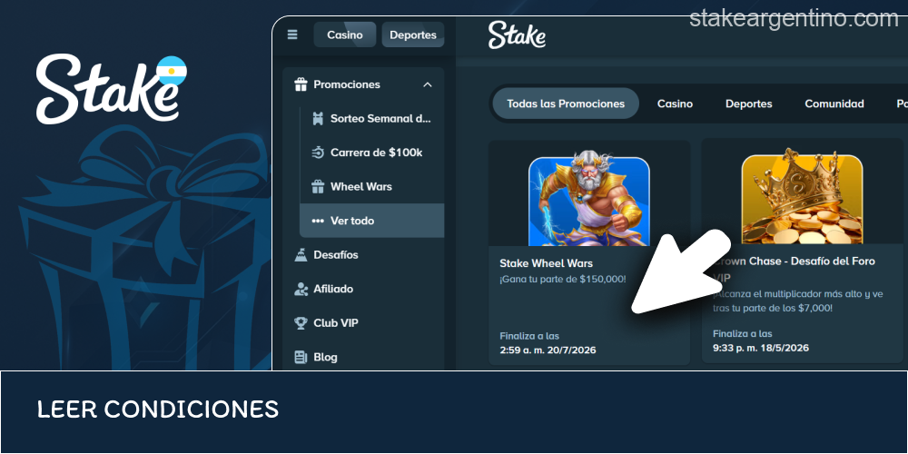 Revisión de requisitos promocionales Stake