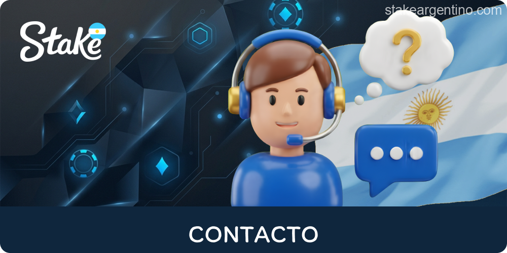 Canales de asistencia oficial Stake