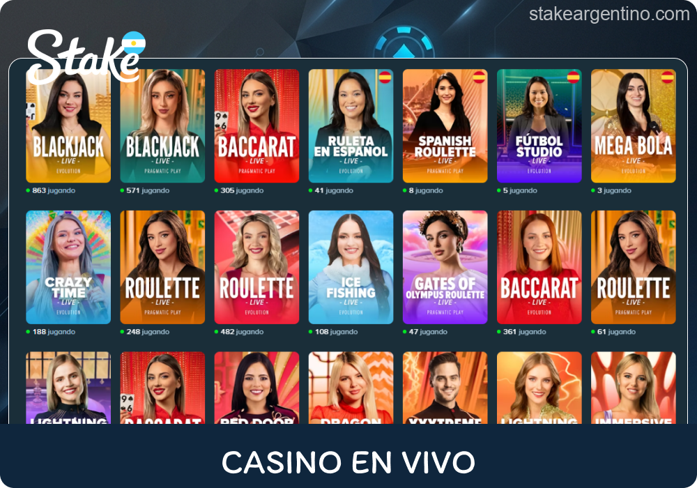 Experiencias reales y clásicas en Stake