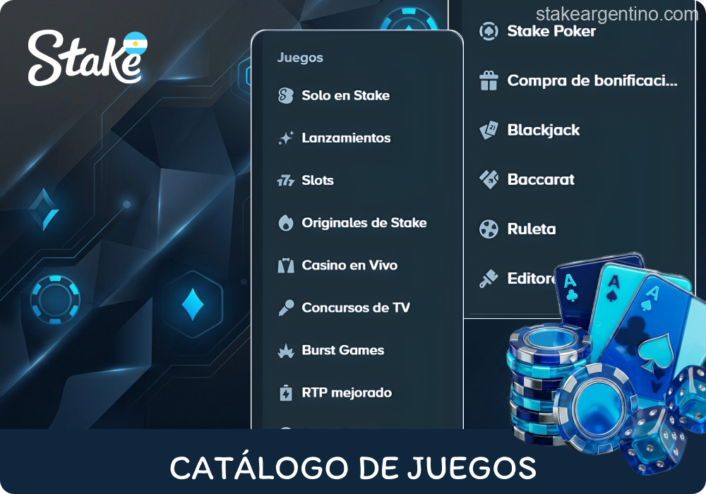 Colección completa de títulos en Stake